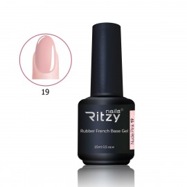 Ritzy "Nude Pink 19" gelinio lako bazė 15ml