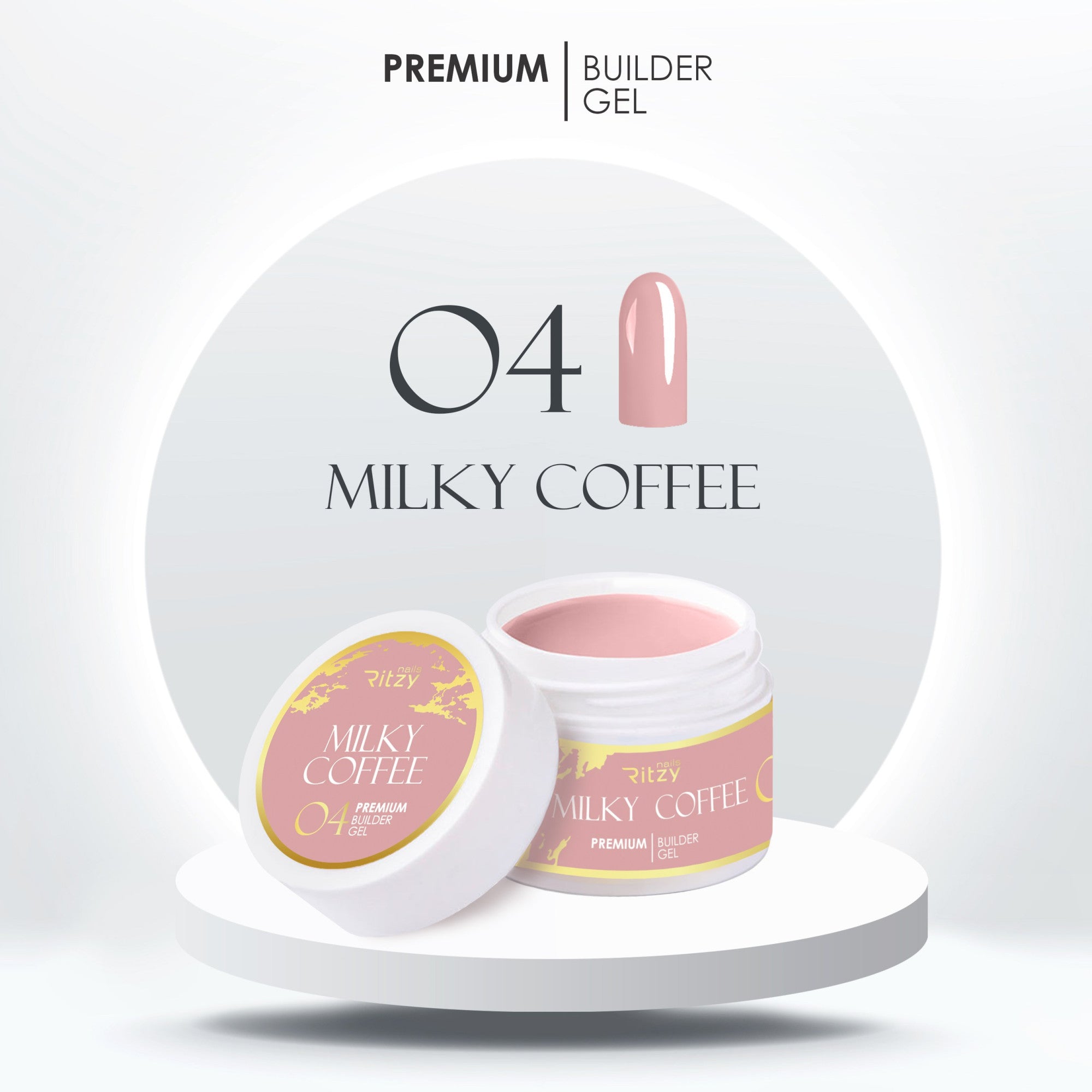 PREMIUM statybinis gelis MILKY COFFEE 5ml