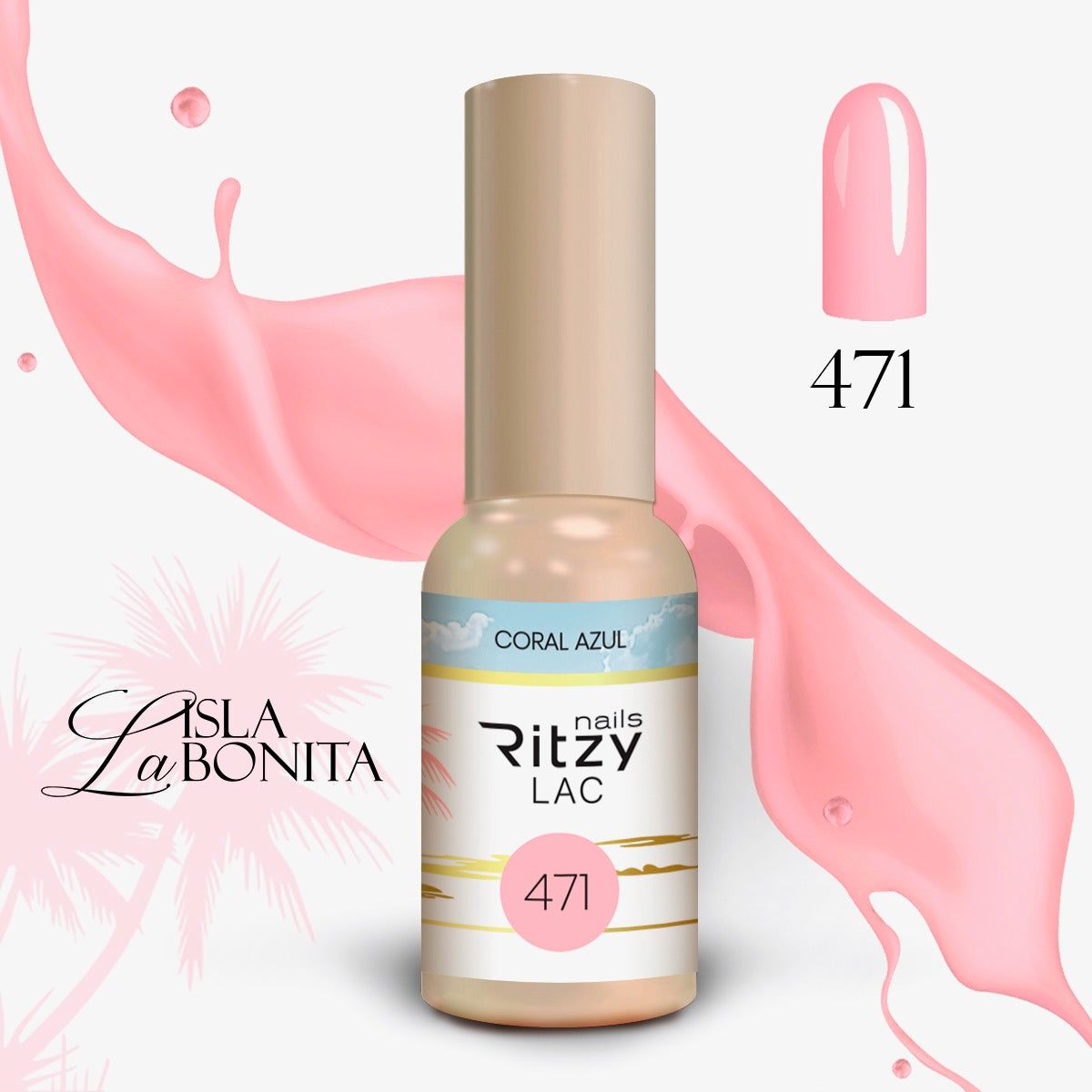 Ritzy gelinis lakas ''Coral Azul'' 15ml 471