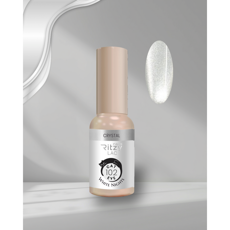 WHITE Cat eye 102 CRYSTAL WHITE NIGHTS