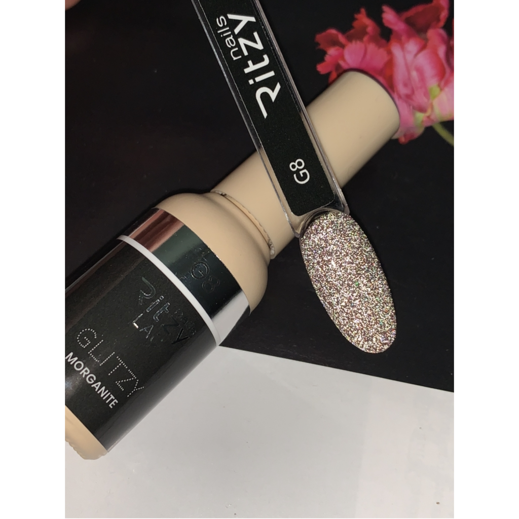 Reflektinis gelinis lakas Glitzy "Morganite" 9ml