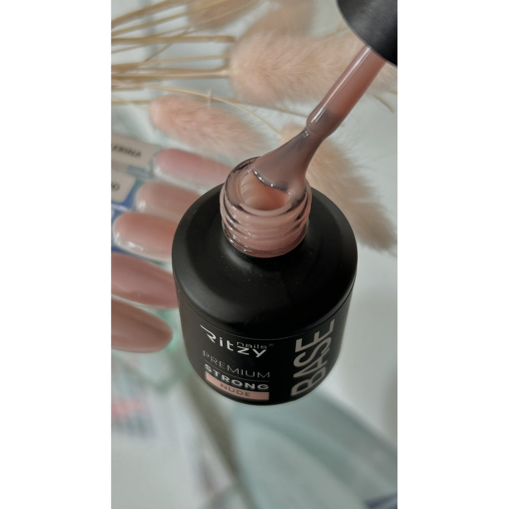 Nauja! PREMIUM STRONG Rubber Bazė NUDE 15ml