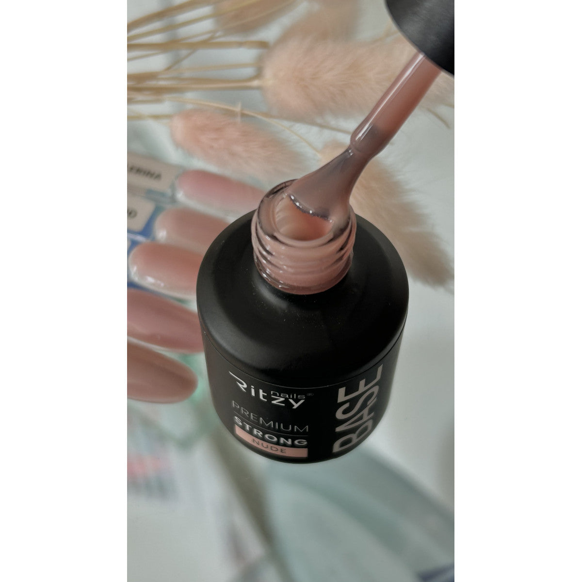 Nauja! PREMIUM STRONG Rubber Bazė NUDE 15ml