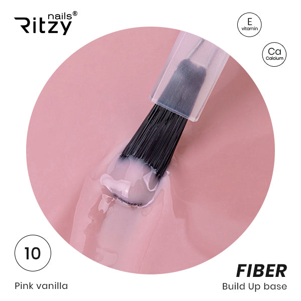 Ritzy "FIBER BUILD UP" bazė Pink vanilla 15ml