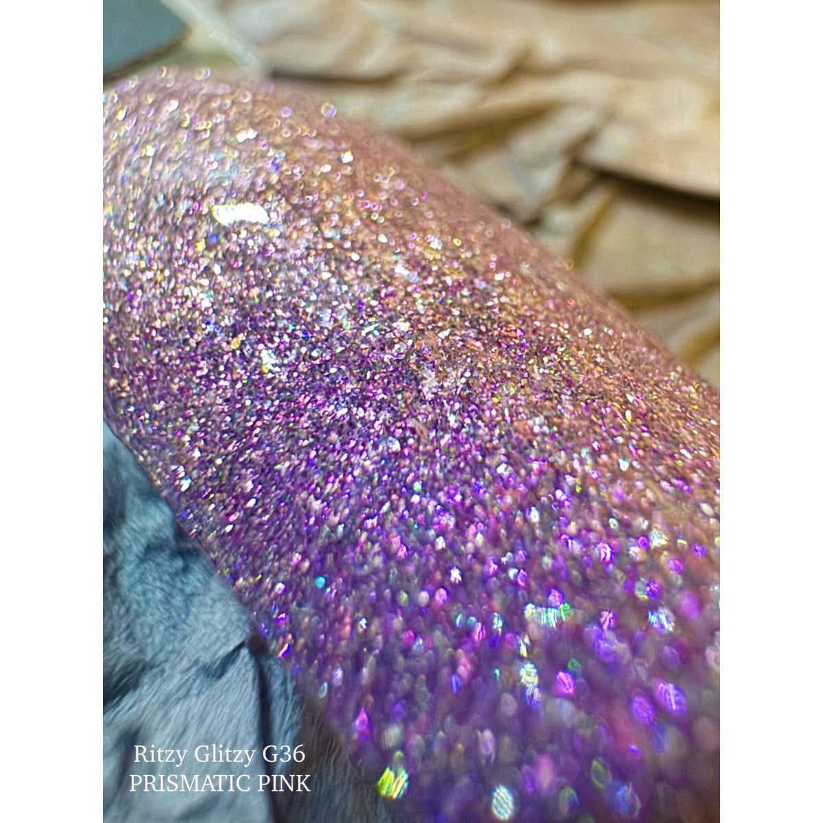 Reflektinis gelinis lakas Glitzy "Prismatic pink" 9ml