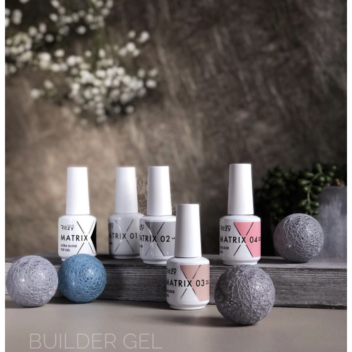 Ritzy nails MATRIX statybinis gelis buteliuke CLOUD 02