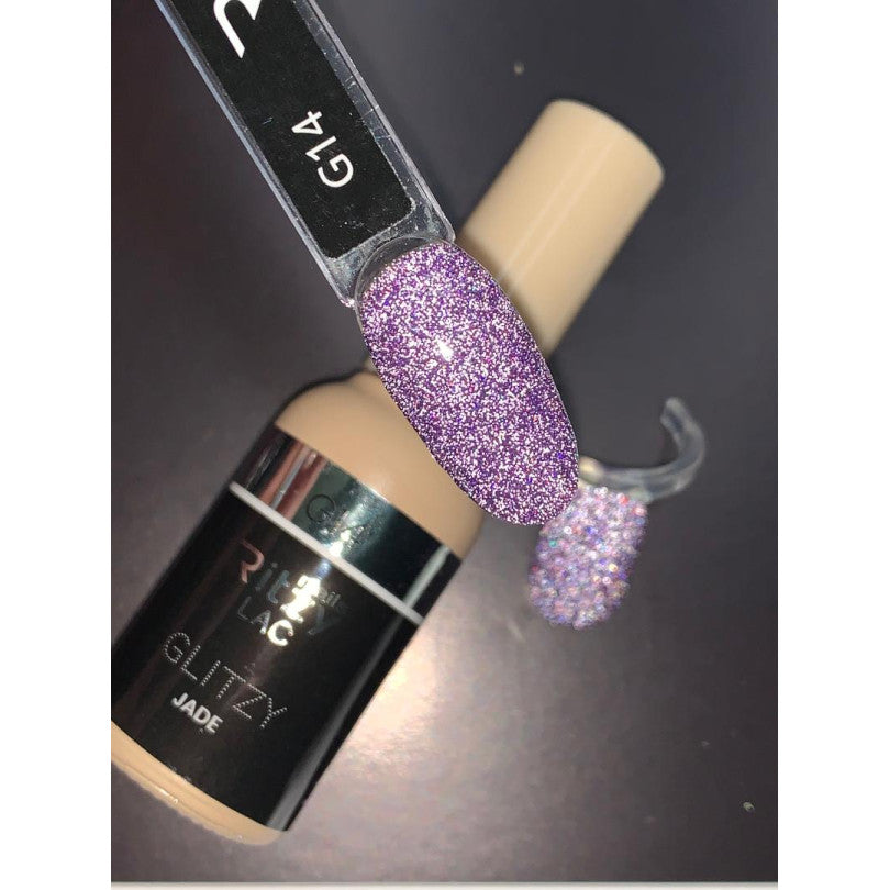 Reflektinis gelinis lakas Glitzy "Jade" 9ml