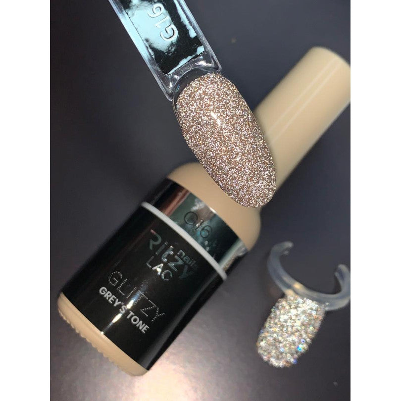 Reflektinis gelinis lakas Glitzy "Grey's tone" 9ml