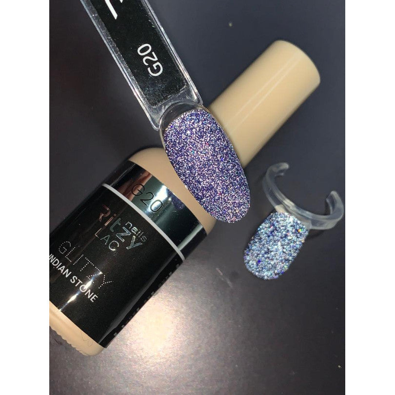 Reflektinis gelinis lakas Glitzy "Indian stone" 9ml