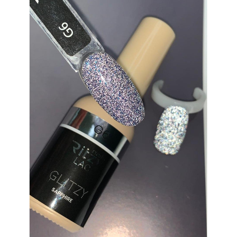 Reflektinis gelinis lakas Glitzy "Saphire" 9ml