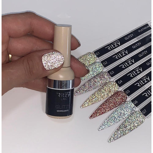 Reflektinis gelinis lakas Glitzy "Morganite" 9ml