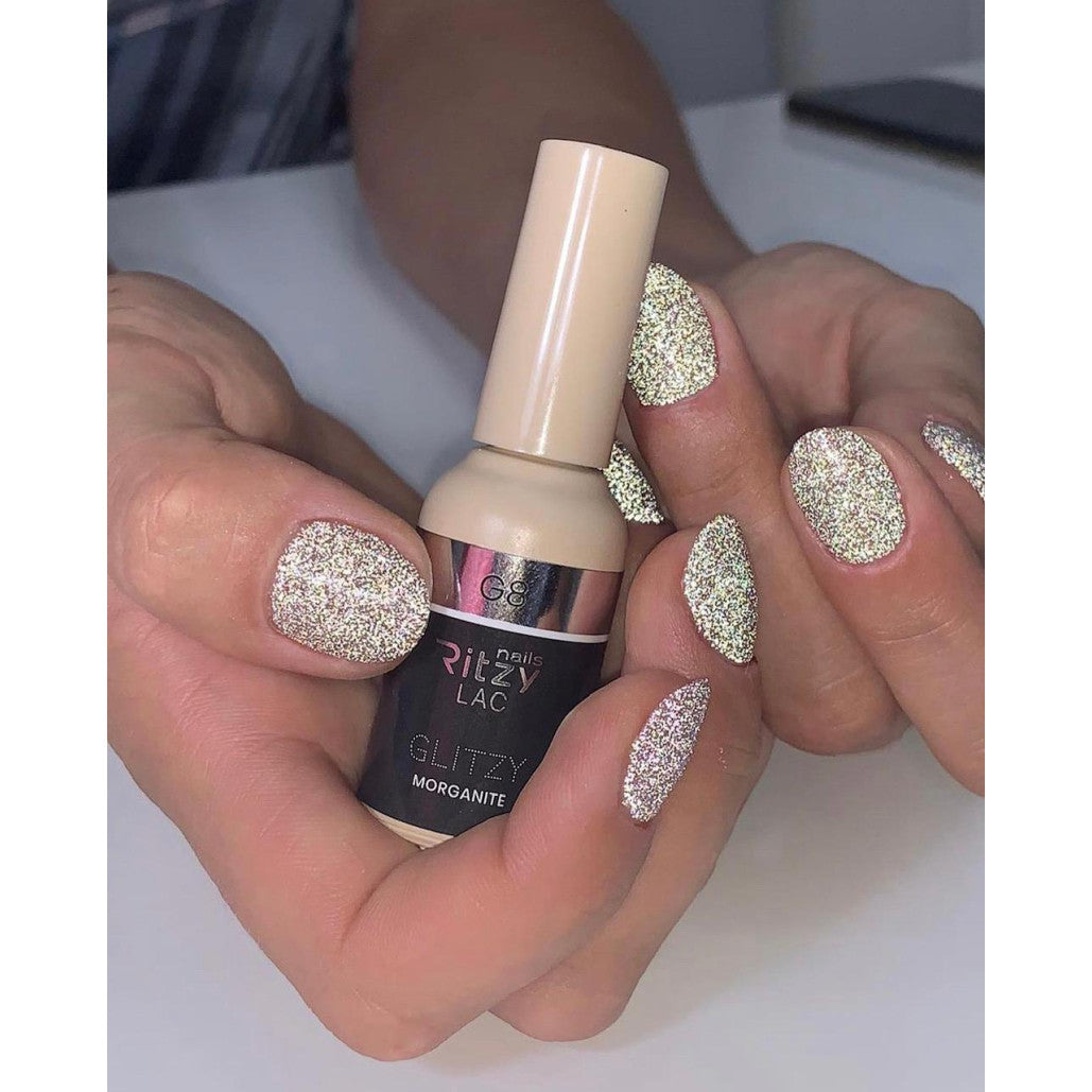 Reflektinis gelinis lakas Glitzy "Morganite" 9ml