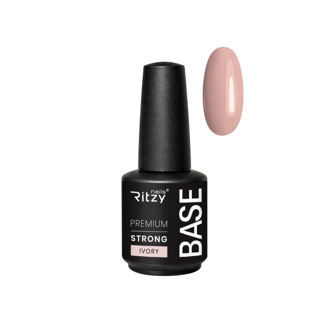 Nauja! PREMIUM STRONG Rubber Bazė IVORY 15ml