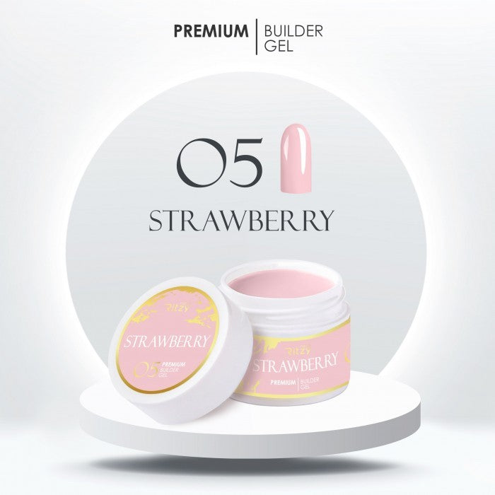 PREMIUM statybinis gelis  STRAWBERRY  15ml