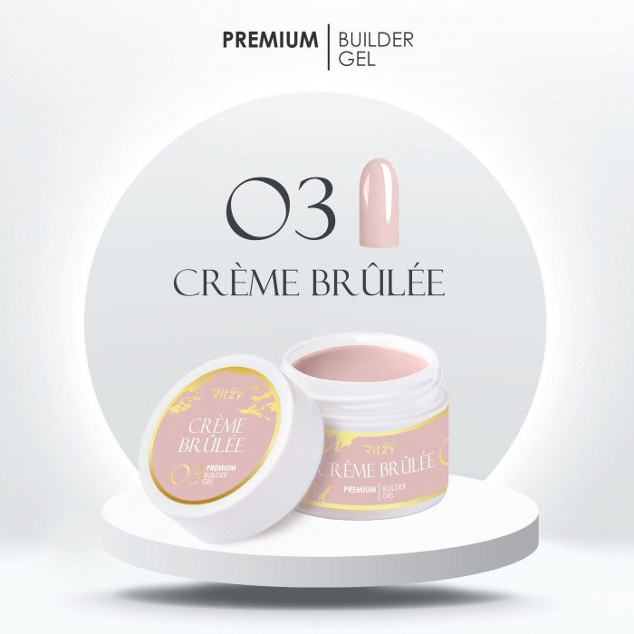 PREMIUM statybinis gelis  CREME BRULEE 45ml