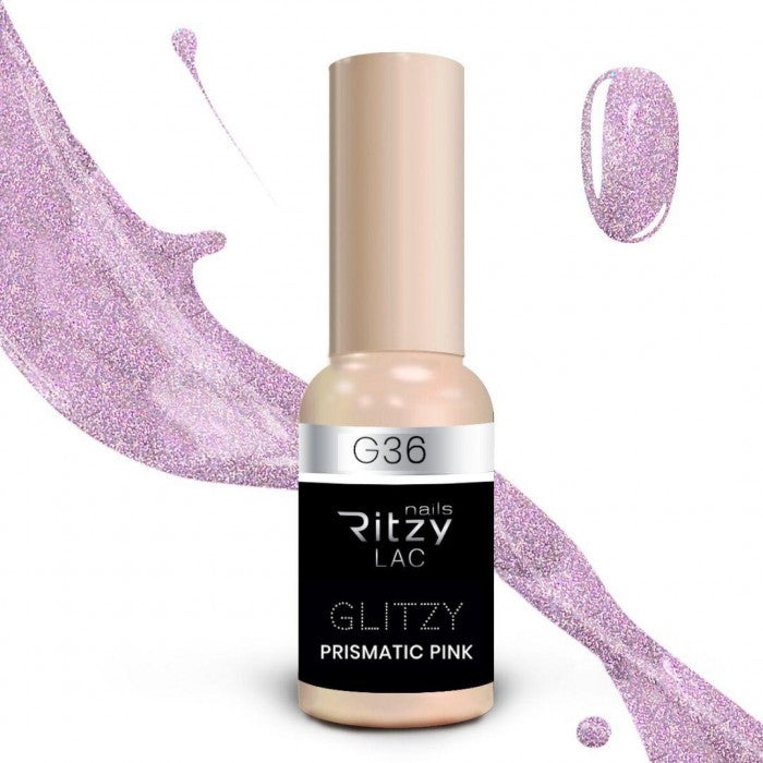 Reflektinis gelinis lakas Glitzy "Prismatic pink" 9ml