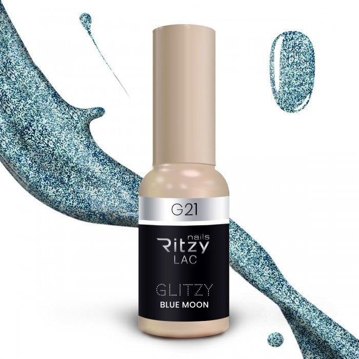 Reflektinis gelinis lakas Glitzy "Blue moon" 9ml