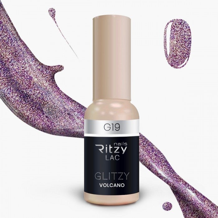 Reflektinis gelinis lakas Glitzy "Volcano" 9ml