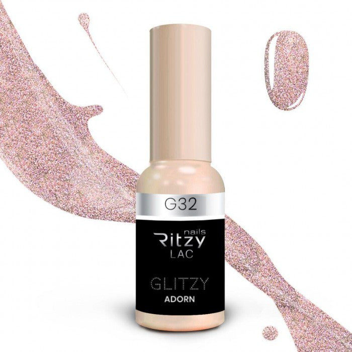 Reflektinis gelinis lakas Glitzy "Adorn" 9ml