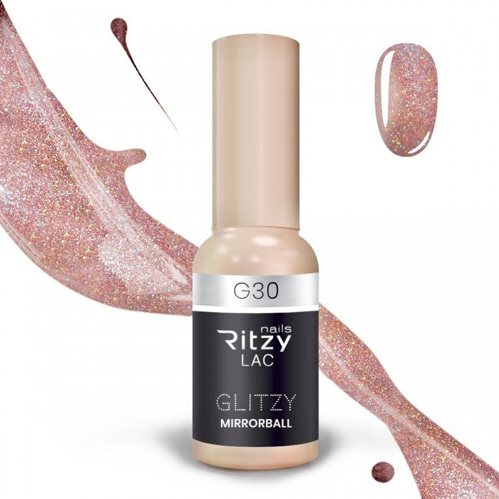 Reflektinis gelinis lakas Glitzy "Mirrorball" 9ml