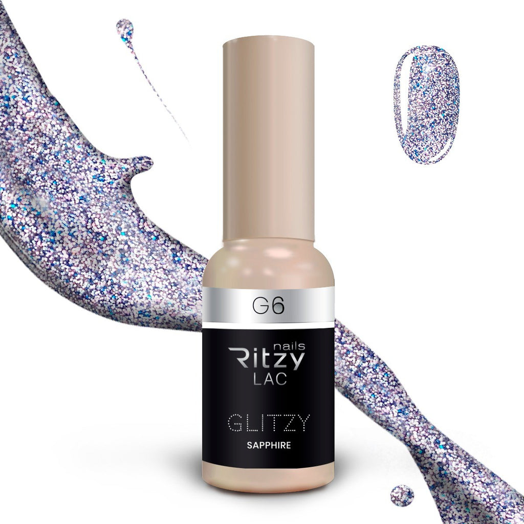 Reflektinis gelinis lakas Glitzy "Saphire" 9ml
