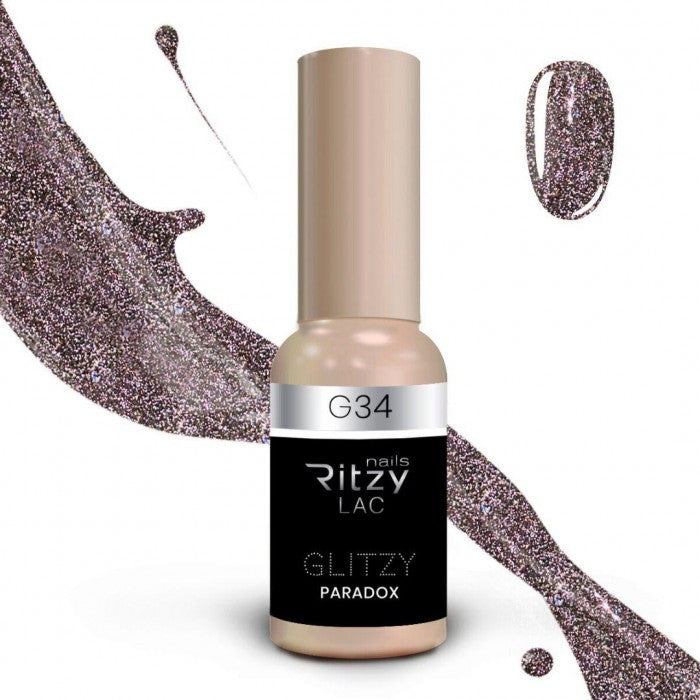 Reflektinis gelinis lakas Glitzy "Paradox" 9ml