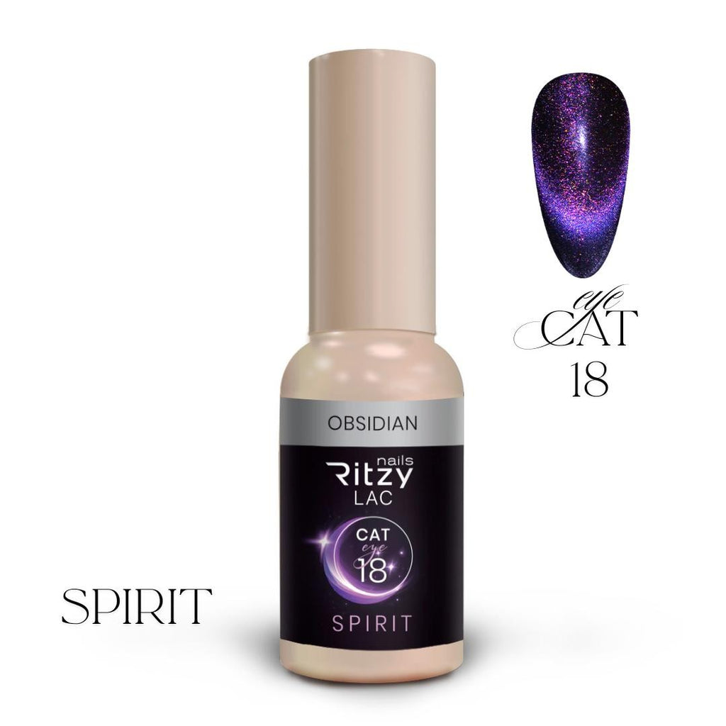 Ritzy gekinis lakas SPIRIT OBSIDIAN Cat Eye 18