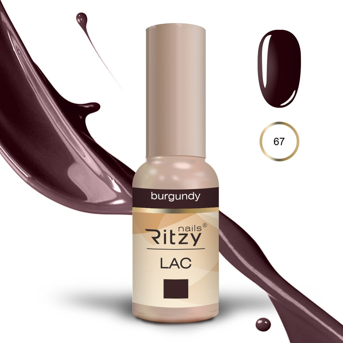 Ritzy gelinis lakas "Burgundy" 9ml