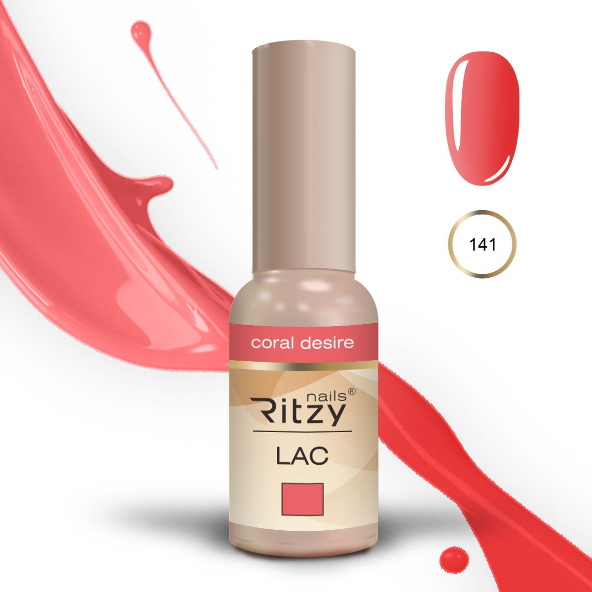 Ritzy gelinis lakas "Coral desire" 9ml