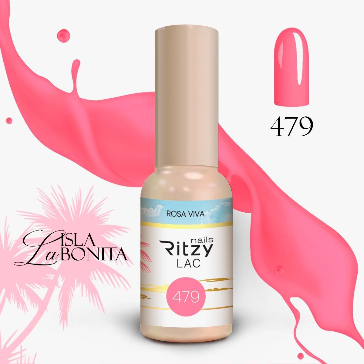 Ritzy gelinis lakas "Rosa viva" 9ml 479