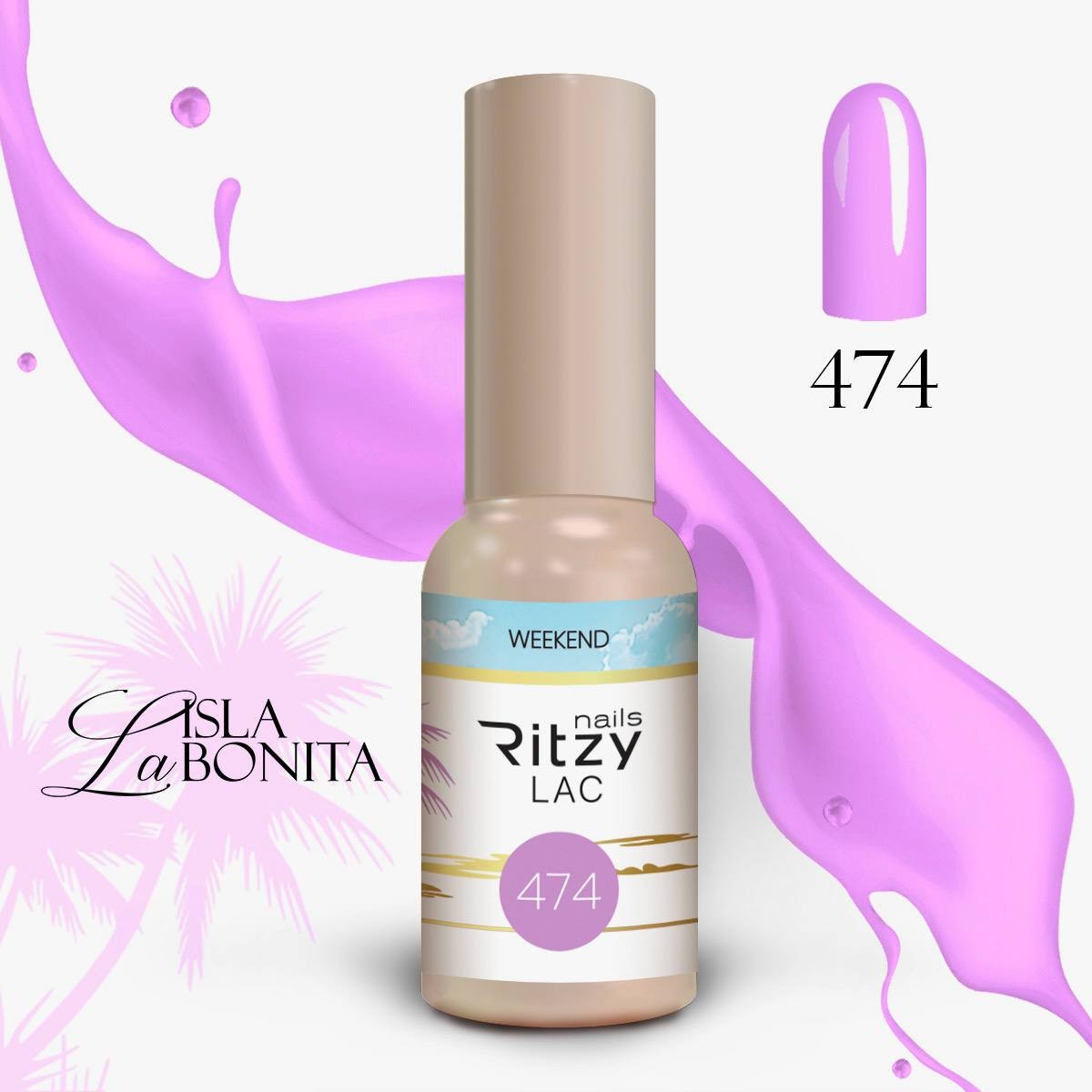 Ritzy gelinis lakas "Weekend" 9ml 474