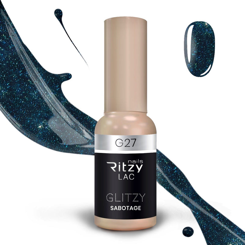 Reflektinis gelinis lakas Glitzy "Sabotage" 9ml
