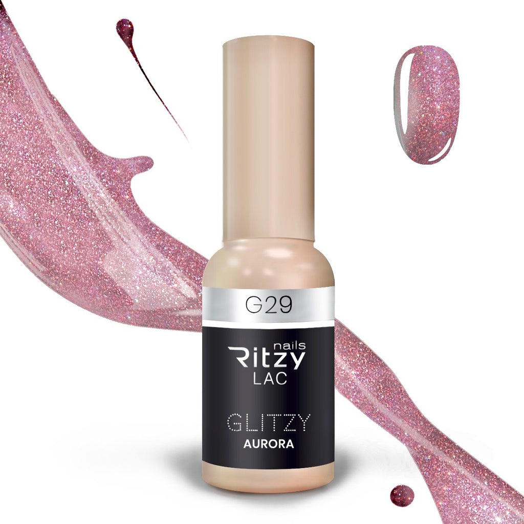 Reflektinis gelinis lakas Glitzy "Aurora"G29 9ml
