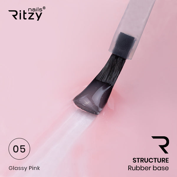 STRUCTURE 05 rubber bazė "Glassy Pink" 15ml